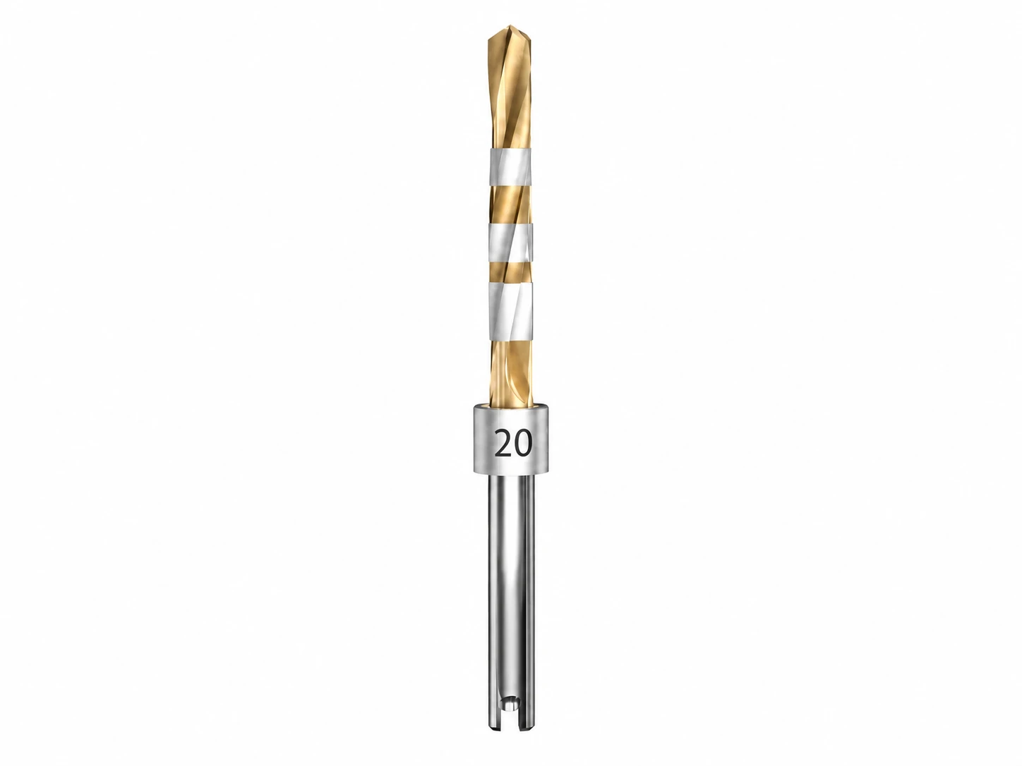 Crown Down individual tungsten carbide implant drill #20, Ø 2.75 mm
