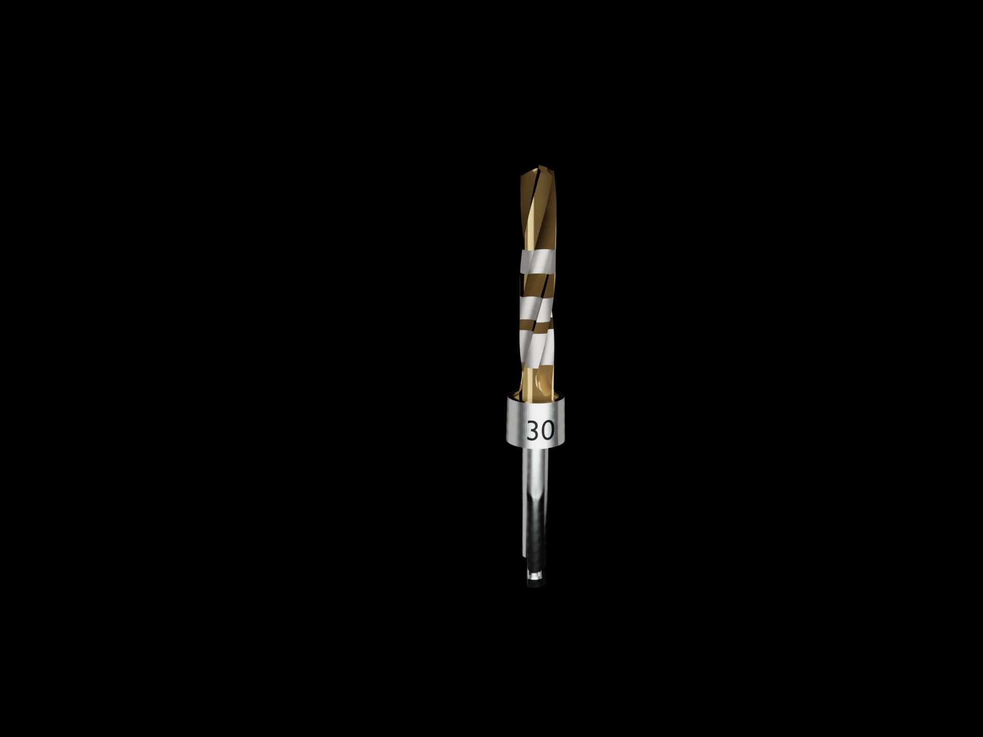 Crown Down individual tungsten carbide drill #30, Ø 3.0 mm