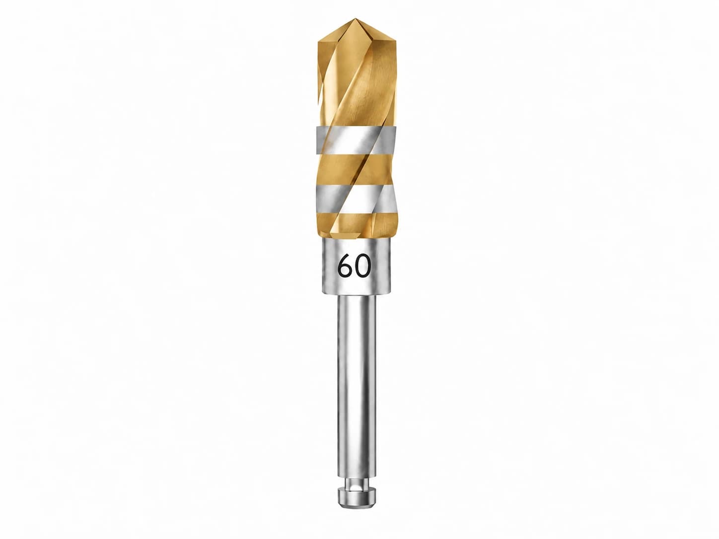 Crown Down individual tungsten carbide implant drill #60, Ø 6.0 mm