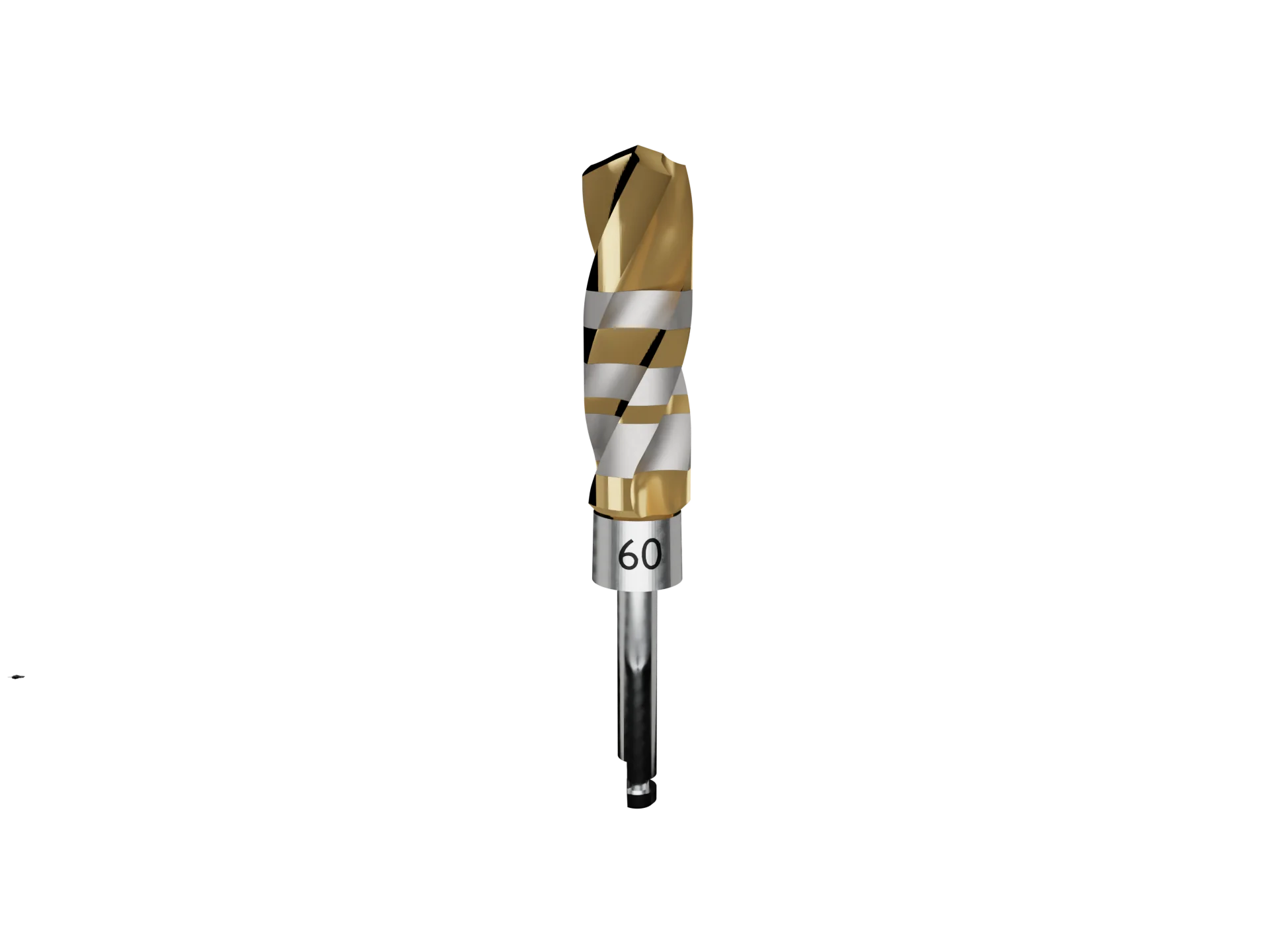 Crown Down individual tungsten carbide implant drill #60, Ø 6.0 mm