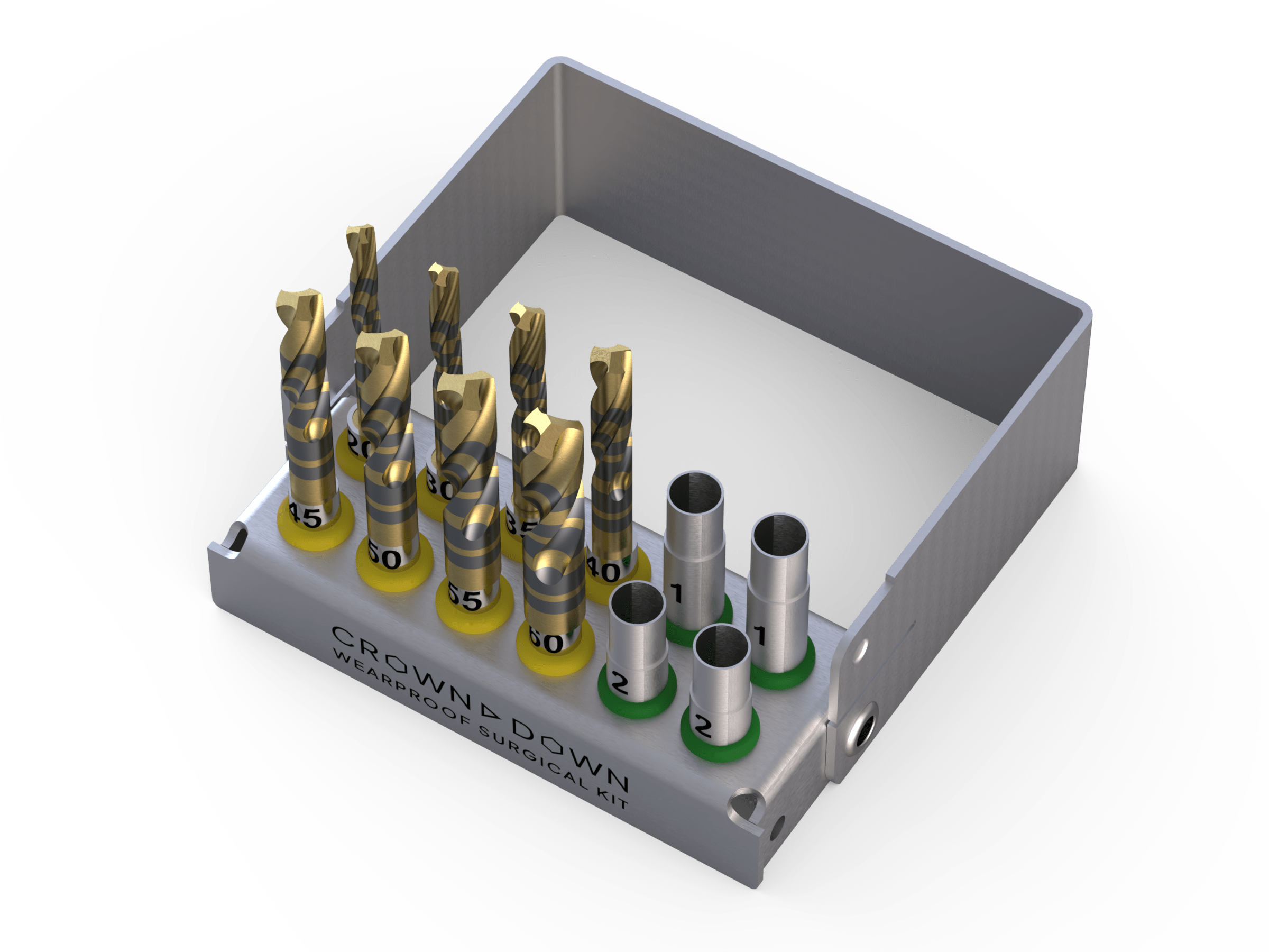 Crown Down Drilling Kit — case view